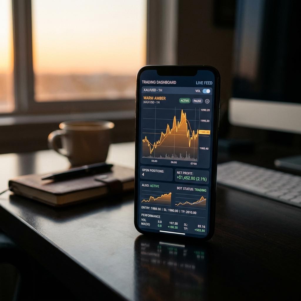 Pierre Valorette AI crypto trading platform user interface